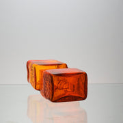 Bricklayer Orange Vase  Large by Geoffrey Baxter