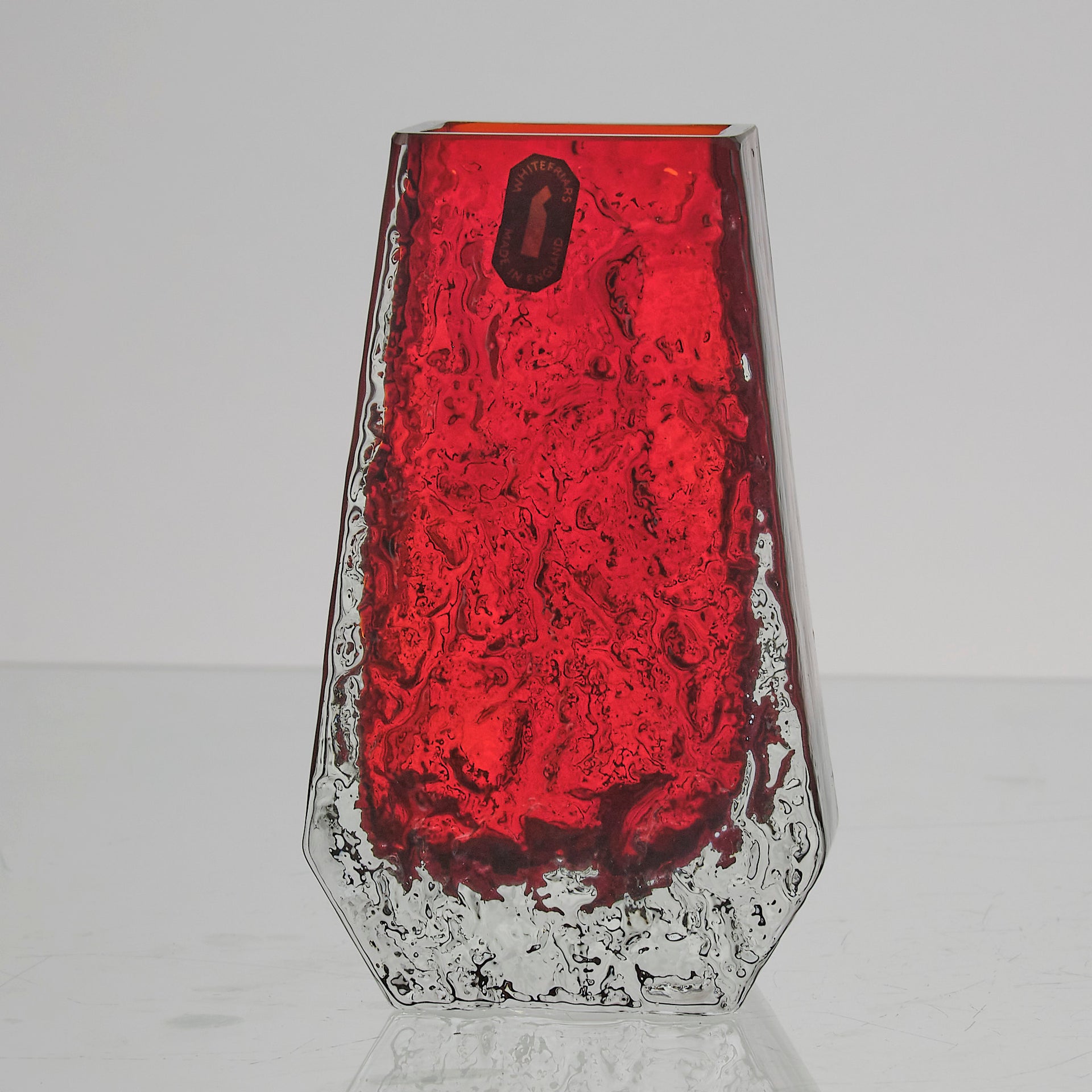 Geoffrey Baxter Red Vase