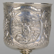 German Silver Allegorical Goblet - Hickmet Fine Arts 