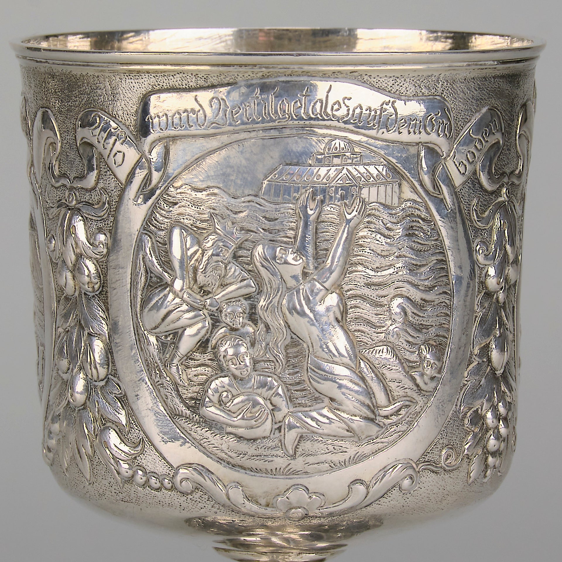 German Silver Allegorical Goblet - Hickmet Fine Arts 