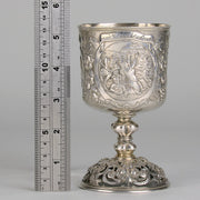 German Silver Allegorical Goblet - Hickmet Fine Arts 