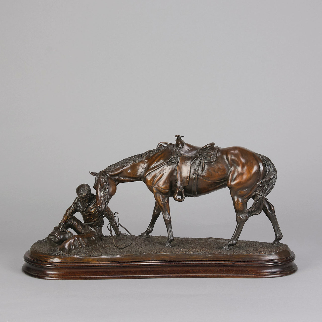 Cowboy at Rest - Gill Parker Bronze - Hickmet Fine Arts 