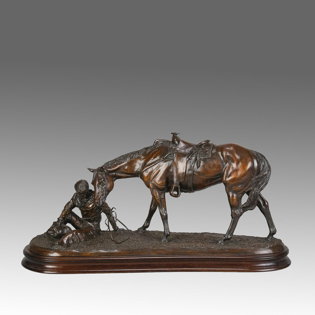 Cowboy at Rest - Gill Parker Bronze - Hickmet Fine Arts 