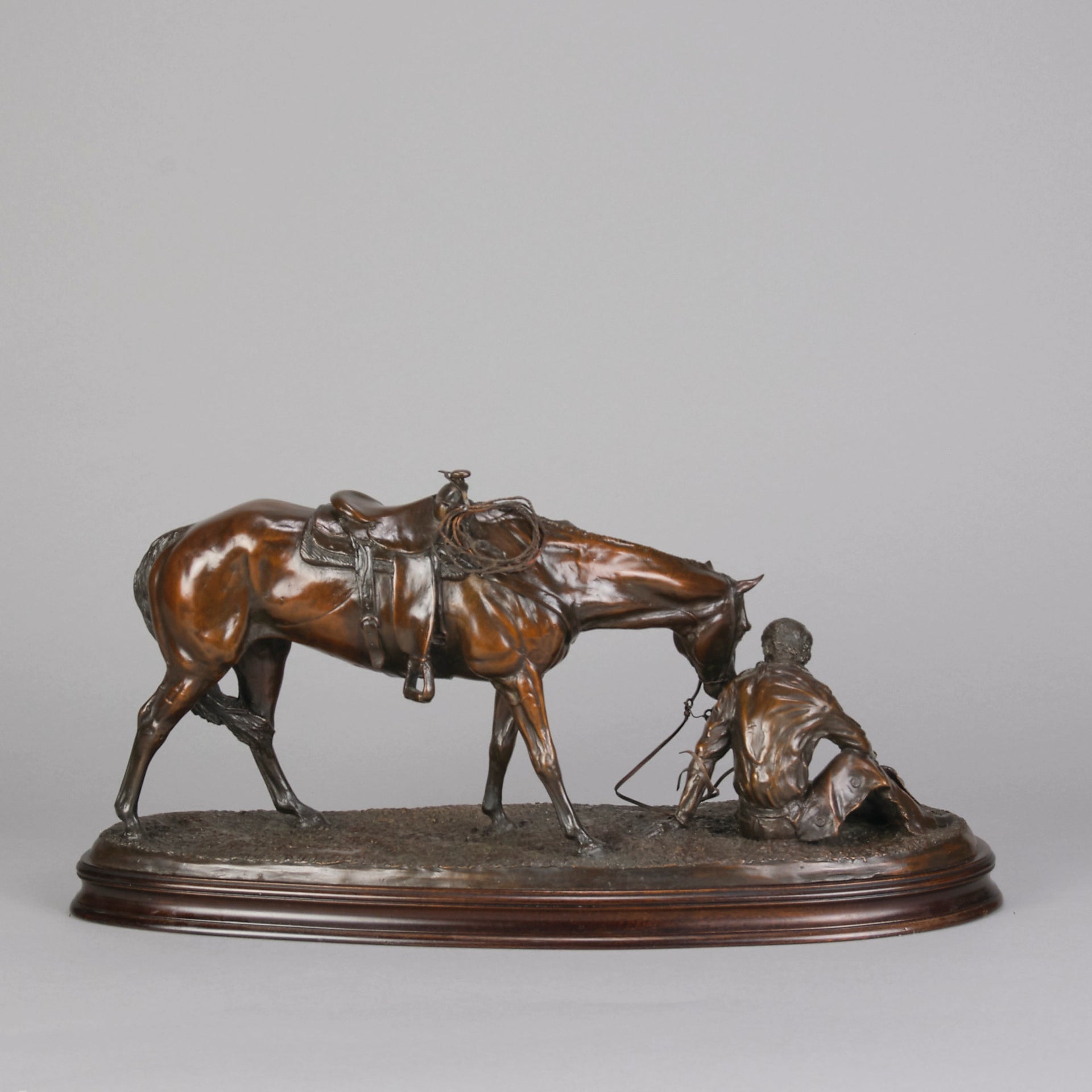 Cowboy at Rest - Gill Parker Bronze - Hickmet Fine Arts 