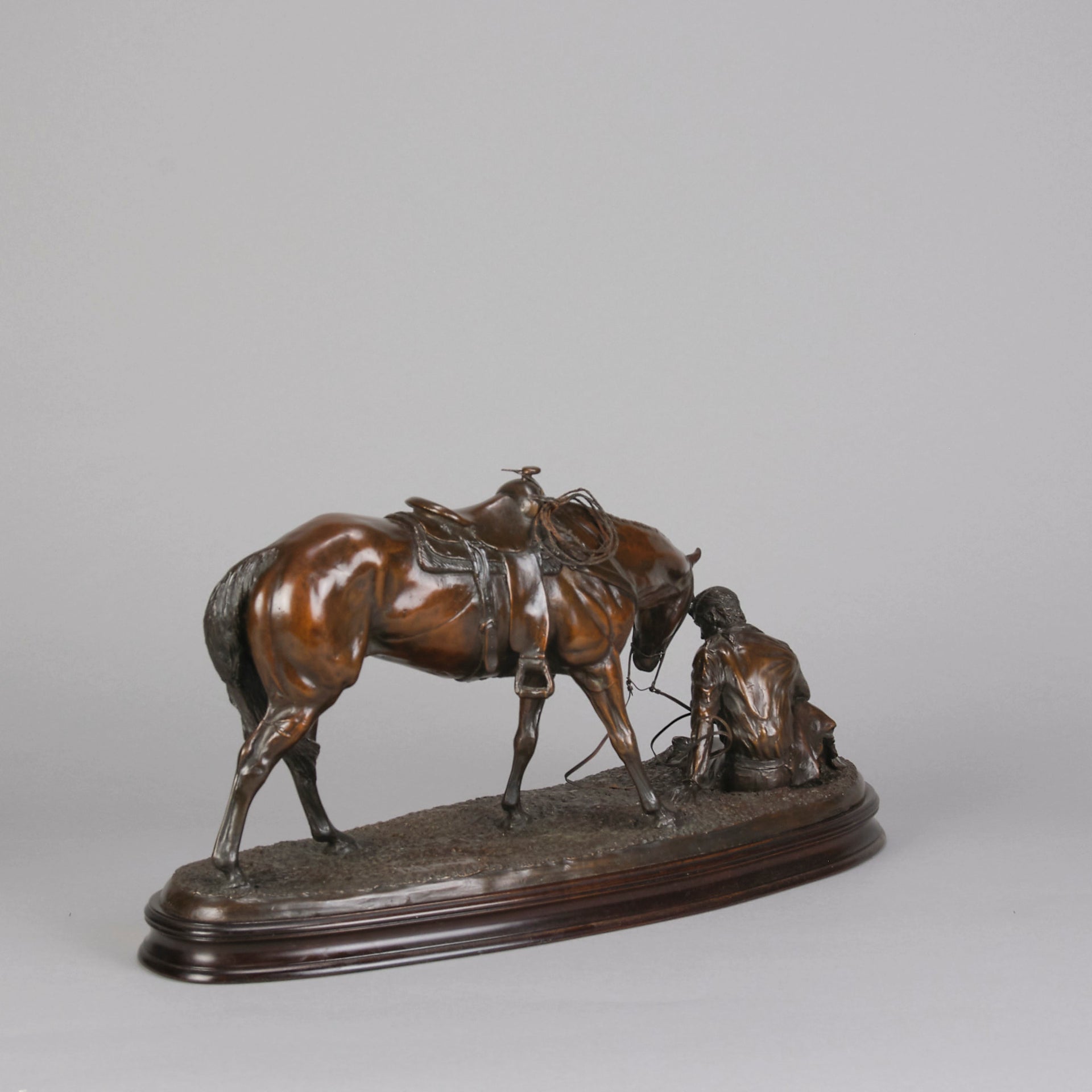 Cowboy at Rest - Gill Parker Bronze - Hickmet Fine Arts 