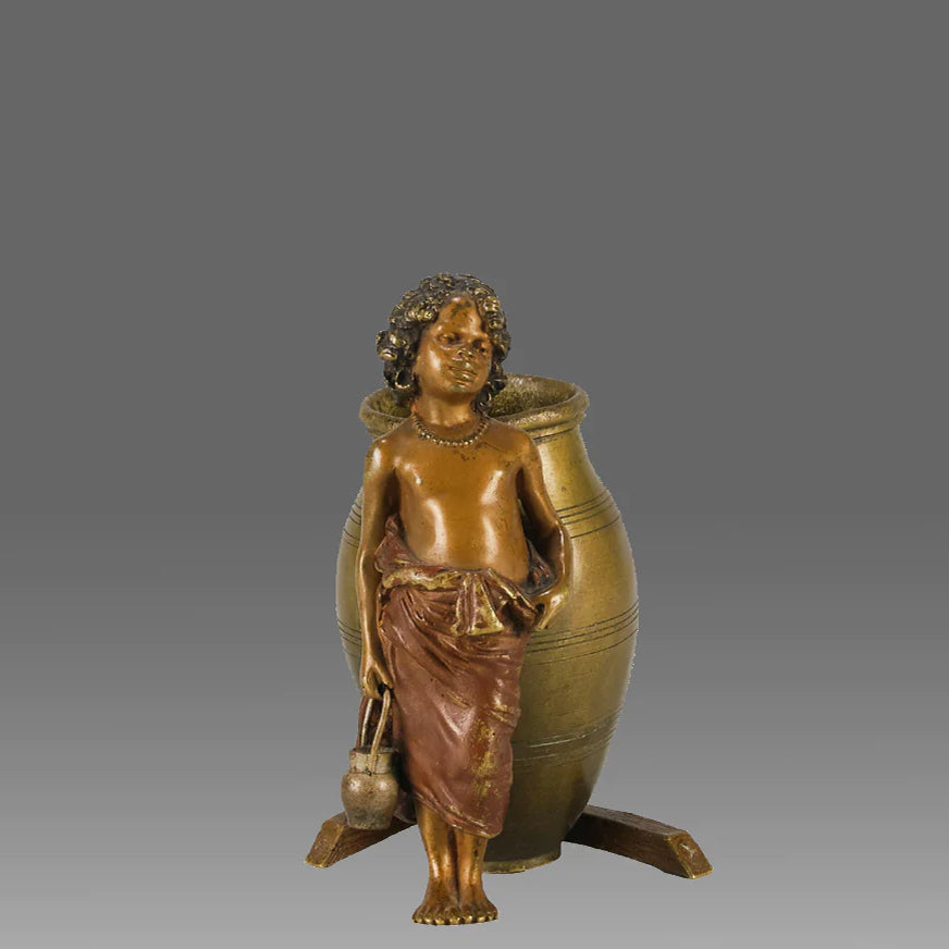 "Young Girl by Ewer" by Franz Bergman