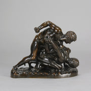 Grand Tour Souvenir Bronze Wrestlers - Hickmet Fine Artd