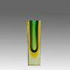 Murano Green Sommerso Vase - Murano Glass - Hickmet Fine Arts 