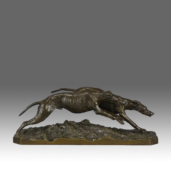 "Lévriers de Course" Christophe Fratin Bronze- Hickmet Fine Arts