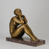 Thoughts by Guiraud Riviere - Art Deco Bronze - Hickmet Fine Arts 