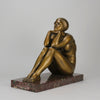 Thoughts by Guiraud Riviere - Art Deco Bronze - Hickmet Fine Arts 