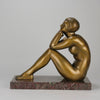 Thoughts by Guiraud Riviere - Art Deco Bronze - Hickmet Fine Arts 