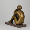 Thoughts by Guiraud Riviere - Art Deco Bronze - Hickmet Fine Arts 