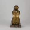 Thoughts by Guiraud Riviere - Art Deco Bronze - Hickmet Fine Arts 