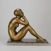 Thoughts by Guiraud Riviere - Art Deco Bronze - Hickmet Fine Arts 