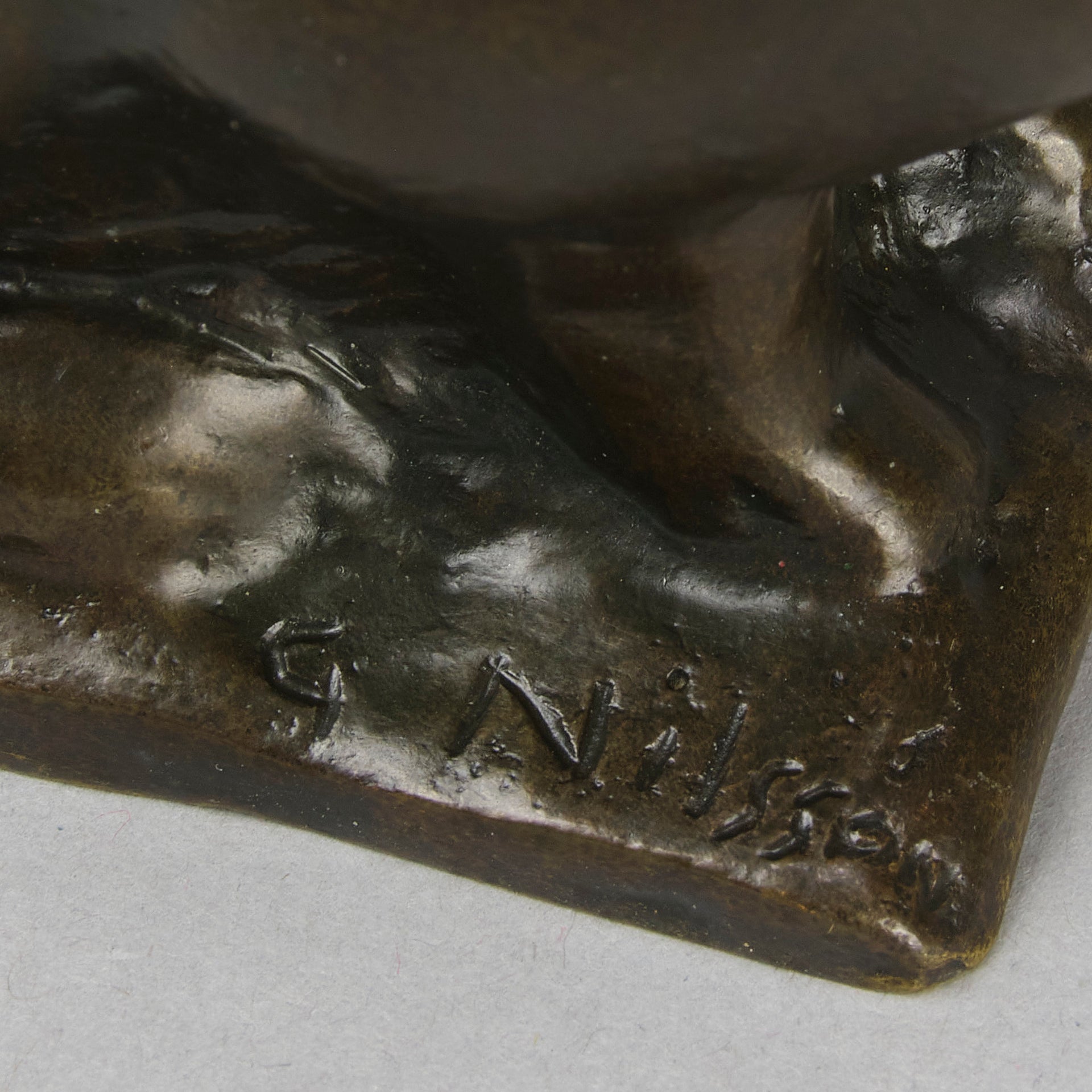 Alert Seated Rabbit - Gunnar Nilsson Bronze - Hickmet Fine Arts 