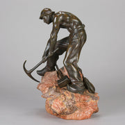 Henri Coutheillas Bronze Miner - Hickmet Fine Arts  