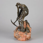 Henri Coutheillas Bronze Miner - Hickmet Fine Arts  