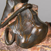 Henri Coutheillas Bronze Miner - Hickmet Fine Arts  