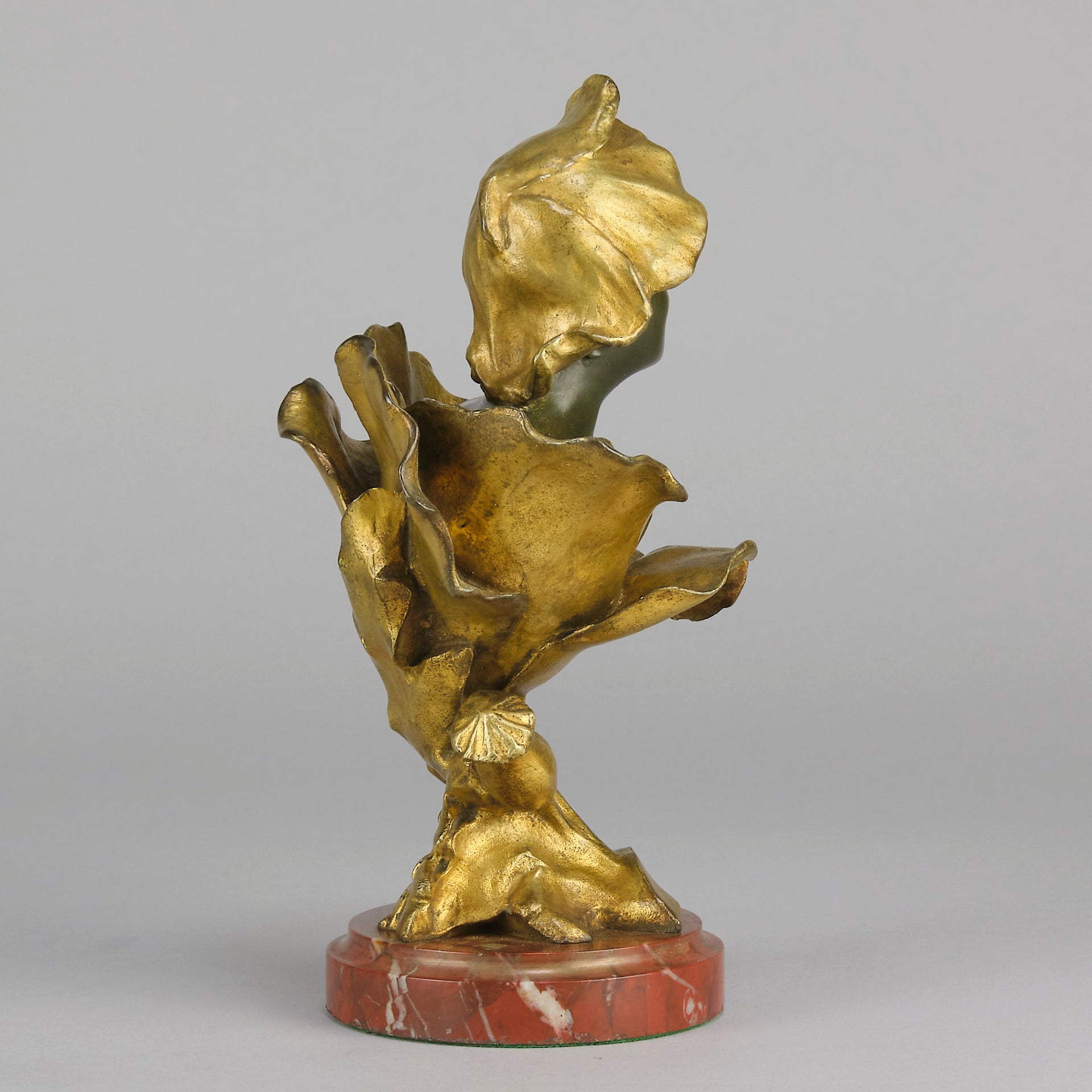 "Fée des Fleurs" - Henri Godet Bronze Bust - Hickmet Fine Arts