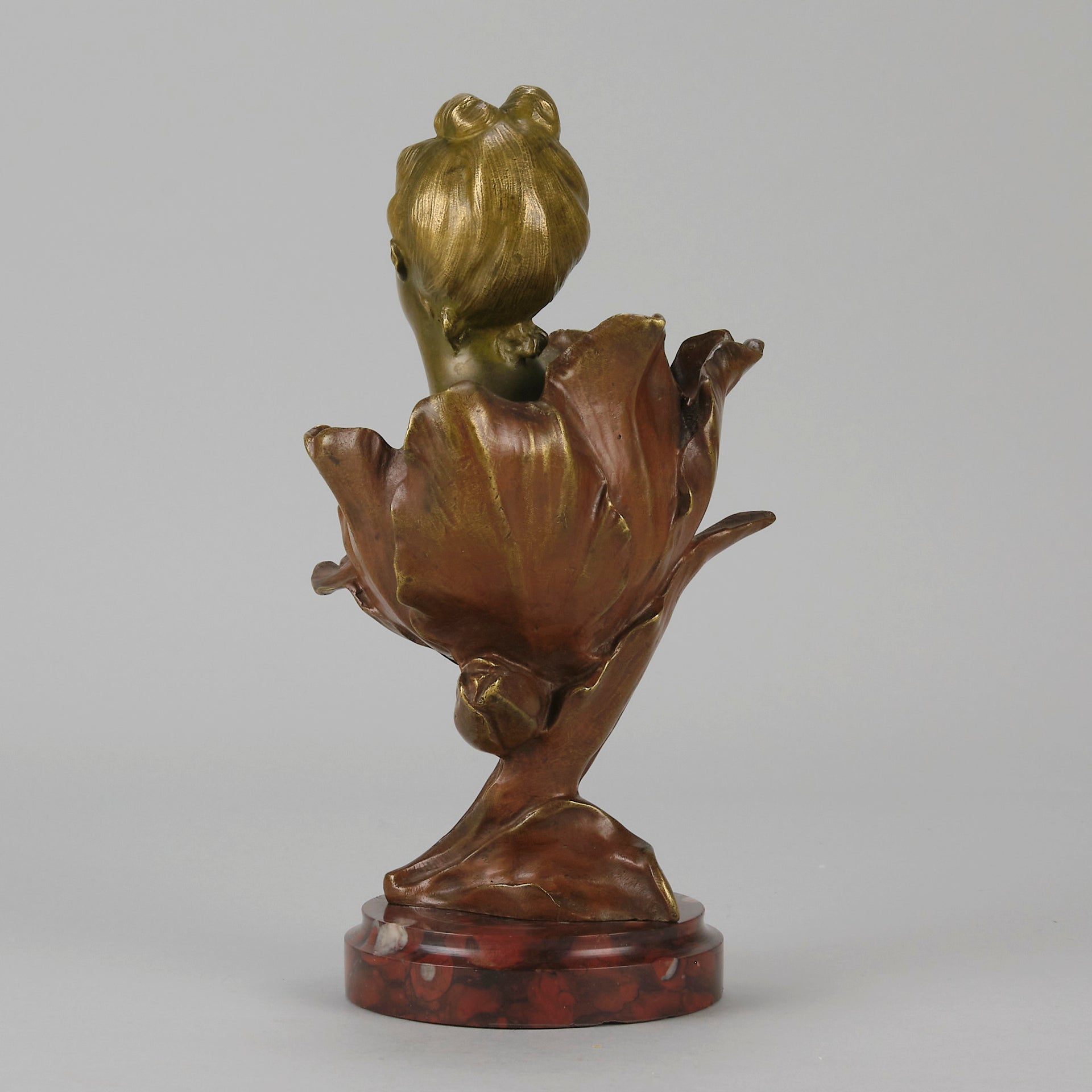 "Fée des Fleurs" - Henri Godet Bronze Bust - Hickmet Fine Arts