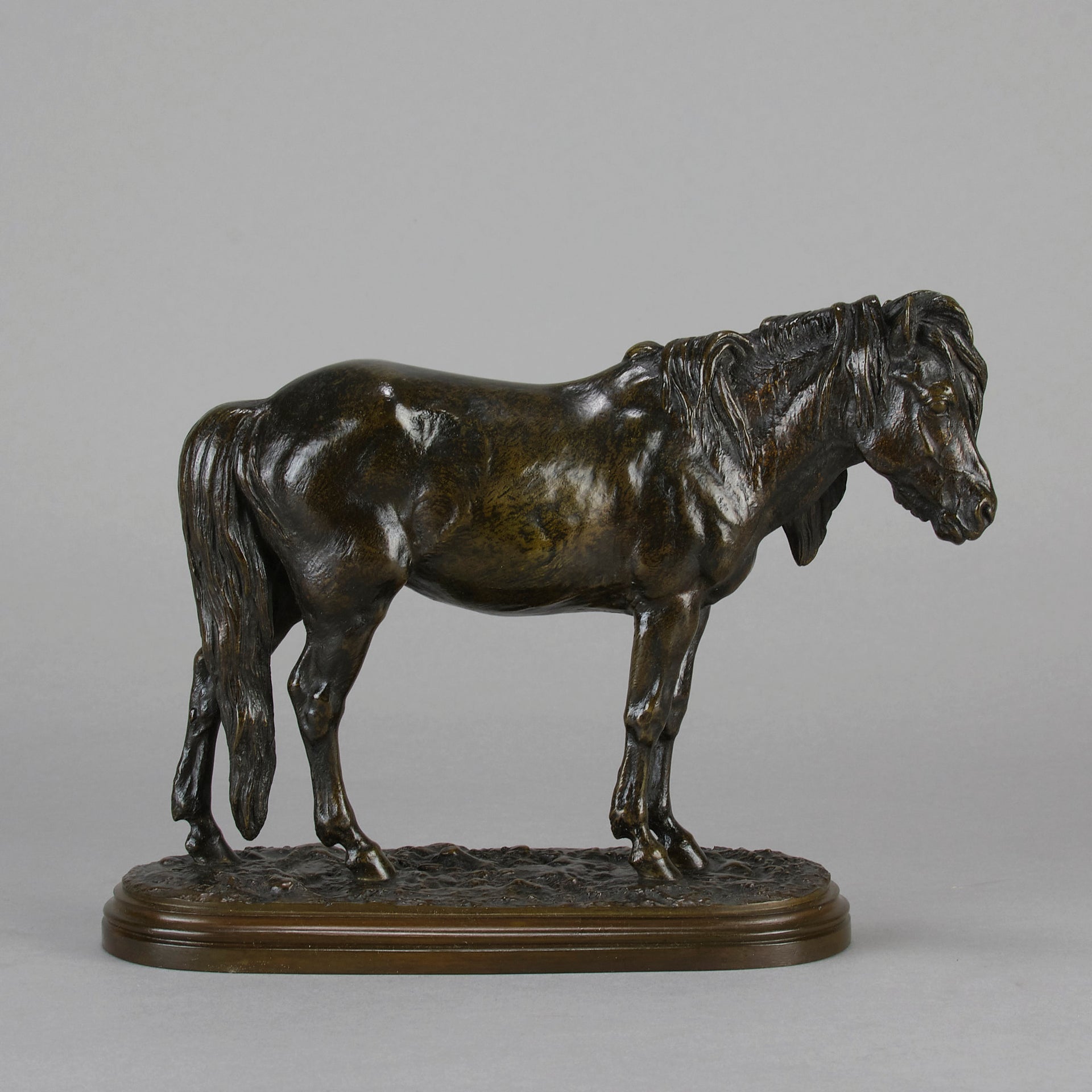 Isidore Bonheur Pony - Animalier Bronze - Hickmet Fine Arts