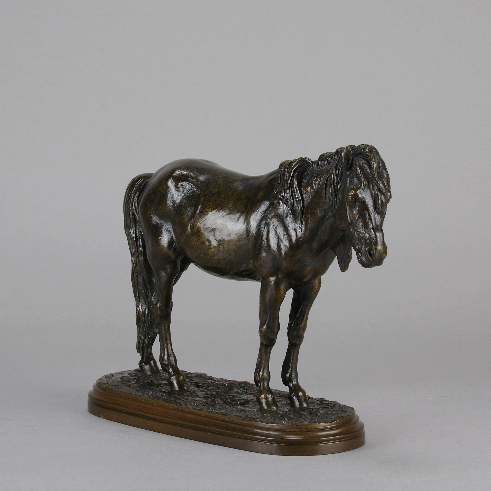 Isidore Bonheur Pony - Animalier Bronze - Hickmet Fine Arts