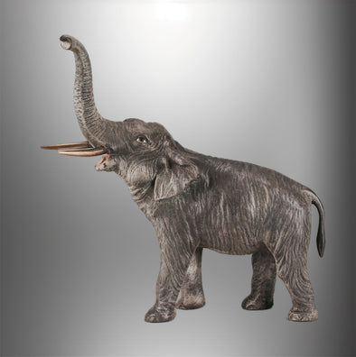 "Elephant with Raised Trunk" by Franz Bergman