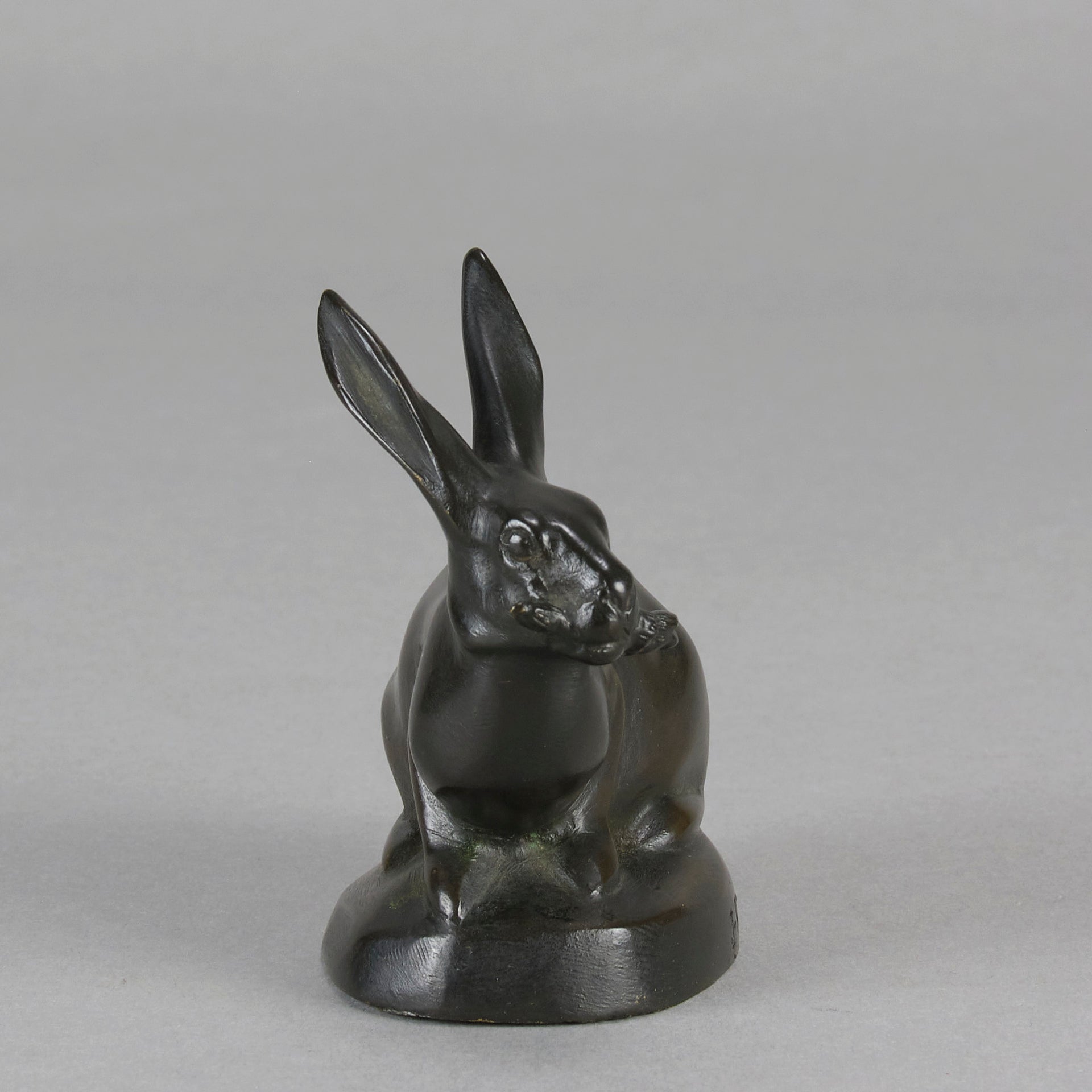 Rochard Rabbit - Animalier Antique Bronze - Hickmet Fine Arts 