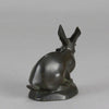 Rochard Rabbit - Animalier Antique Bronze - Hickmet Fine Arts 