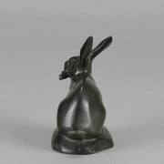 Rochard Rabbit - Animalier Antique Bronze - Hickmet Fine Arts 