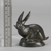 Rochard Rabbit - Animalier Antique Bronze - Hickmet Fine Arts 