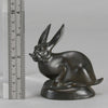 Rochard Rabbit - Animalier Antique Bronze - Hickmet Fine Arts 