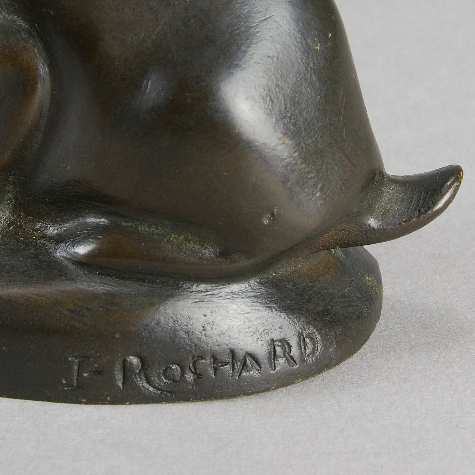 Rochard Rabbit - Animalier Antique Bronze - Hickmet Fine Arts 