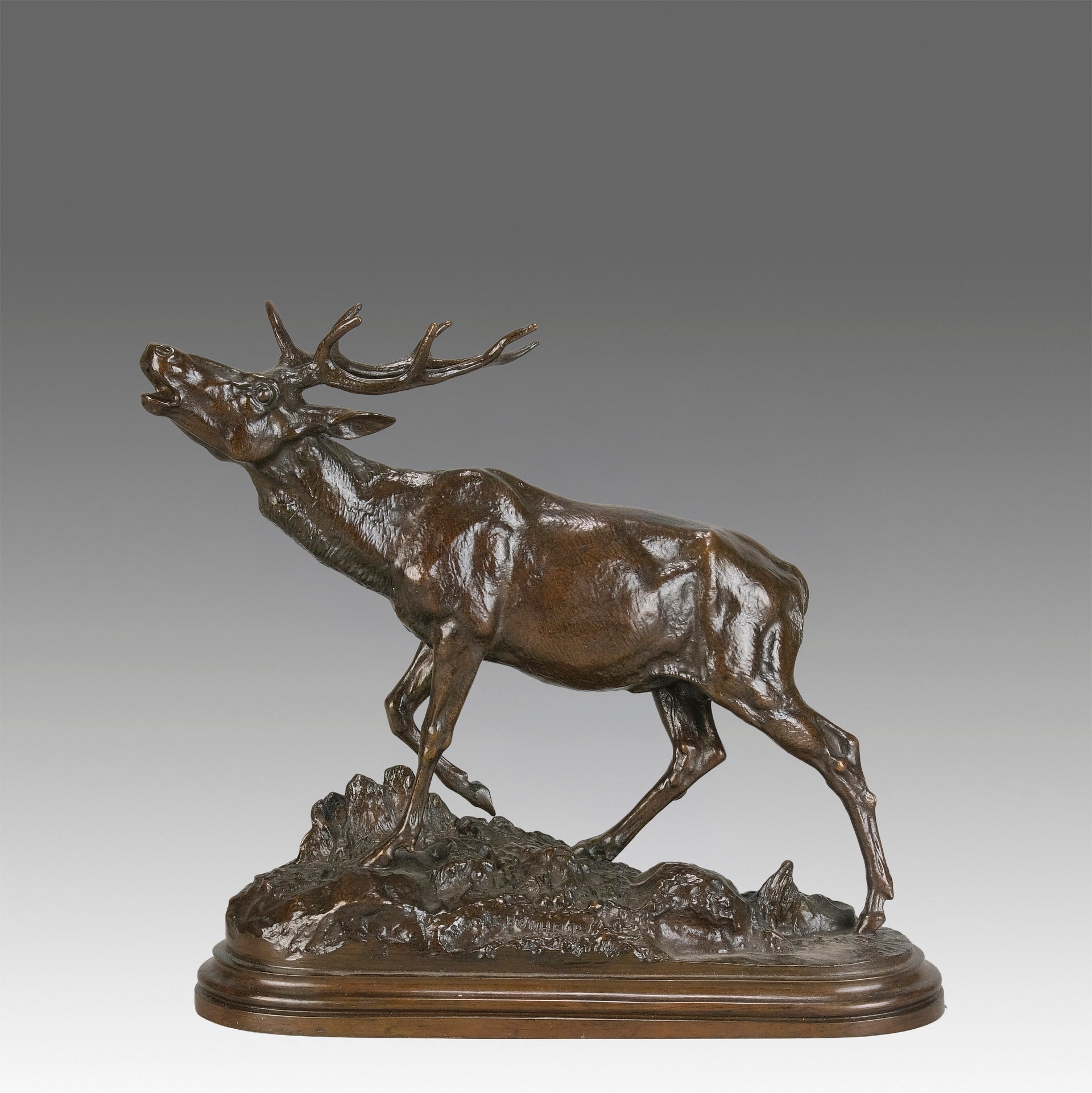 Bonheur Stag - Animalier Bronze - Hickmet Fine Arts