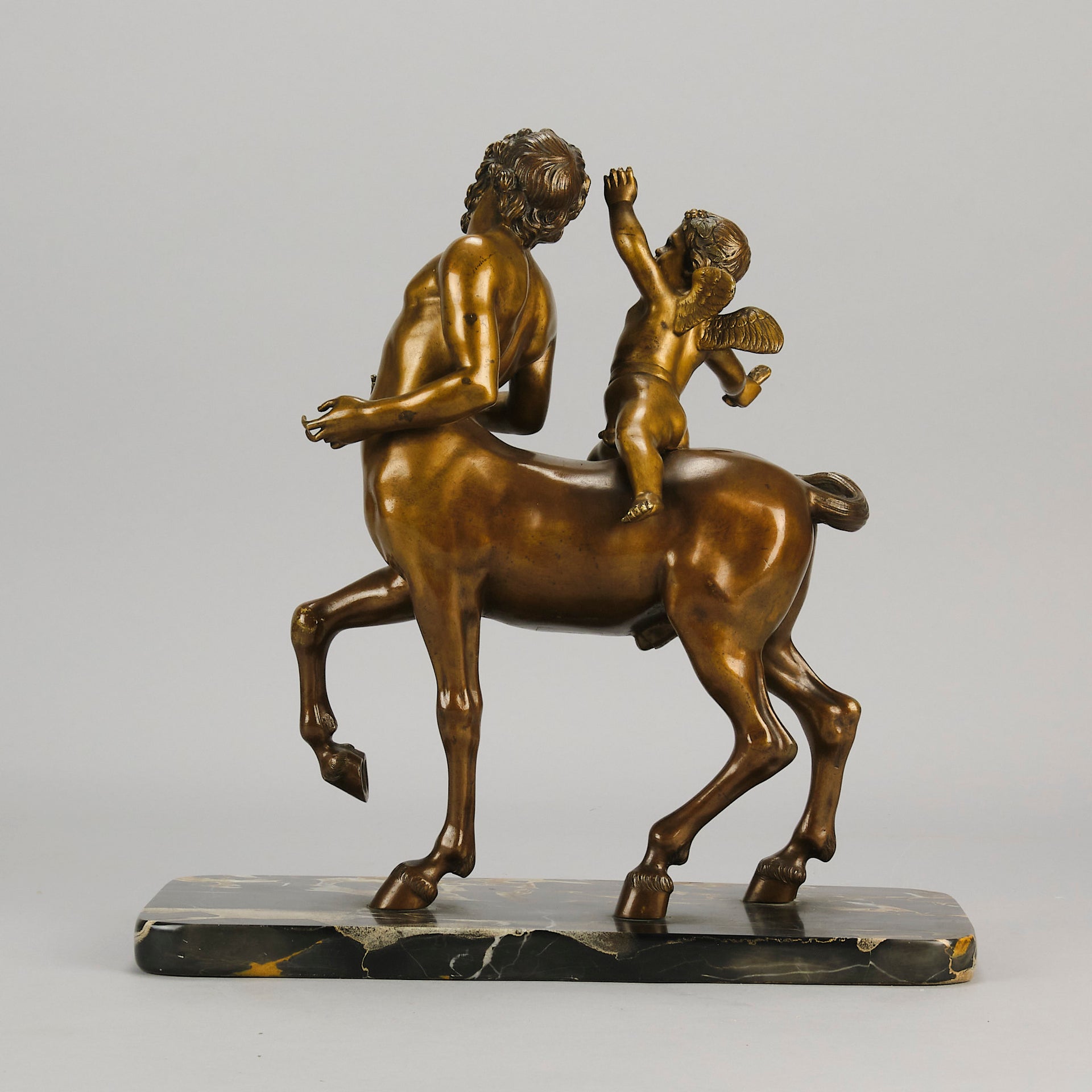 Italian Bronze Centaur and Cupid - Hickmet Fine Arts 