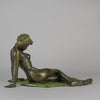 Italian Bronze Reclining Woman - Hickmet Fine Arts 