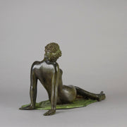 Italian Bronze Reclining Woman - Hickmet Fine Arts 