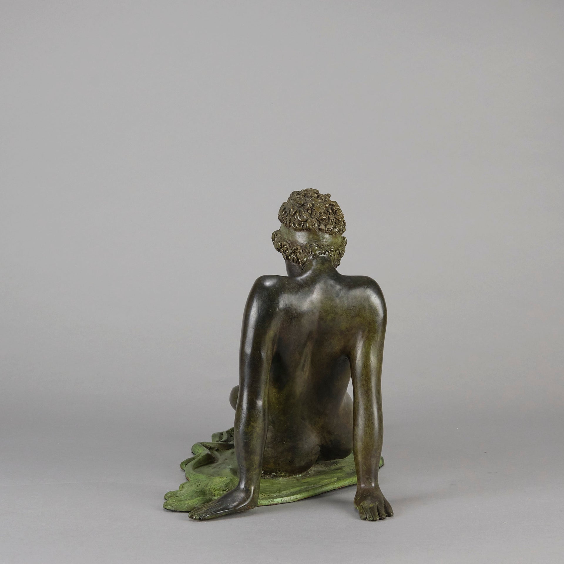 Italian Bronze Reclining Woman - Hickmet Fine Arts 
