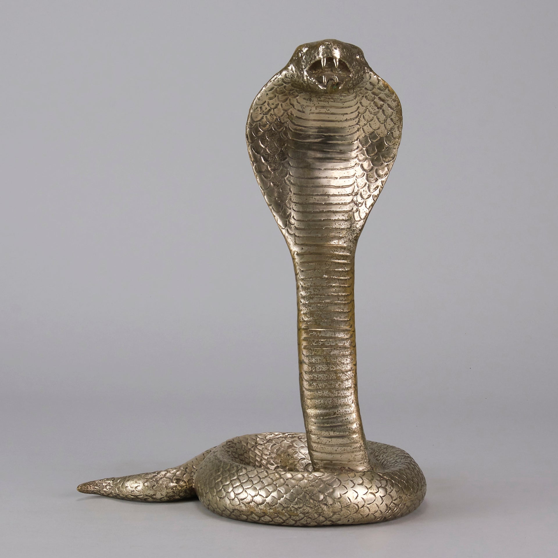Italian Bronze - Rearing Snake - Hickmet Fine Arts 