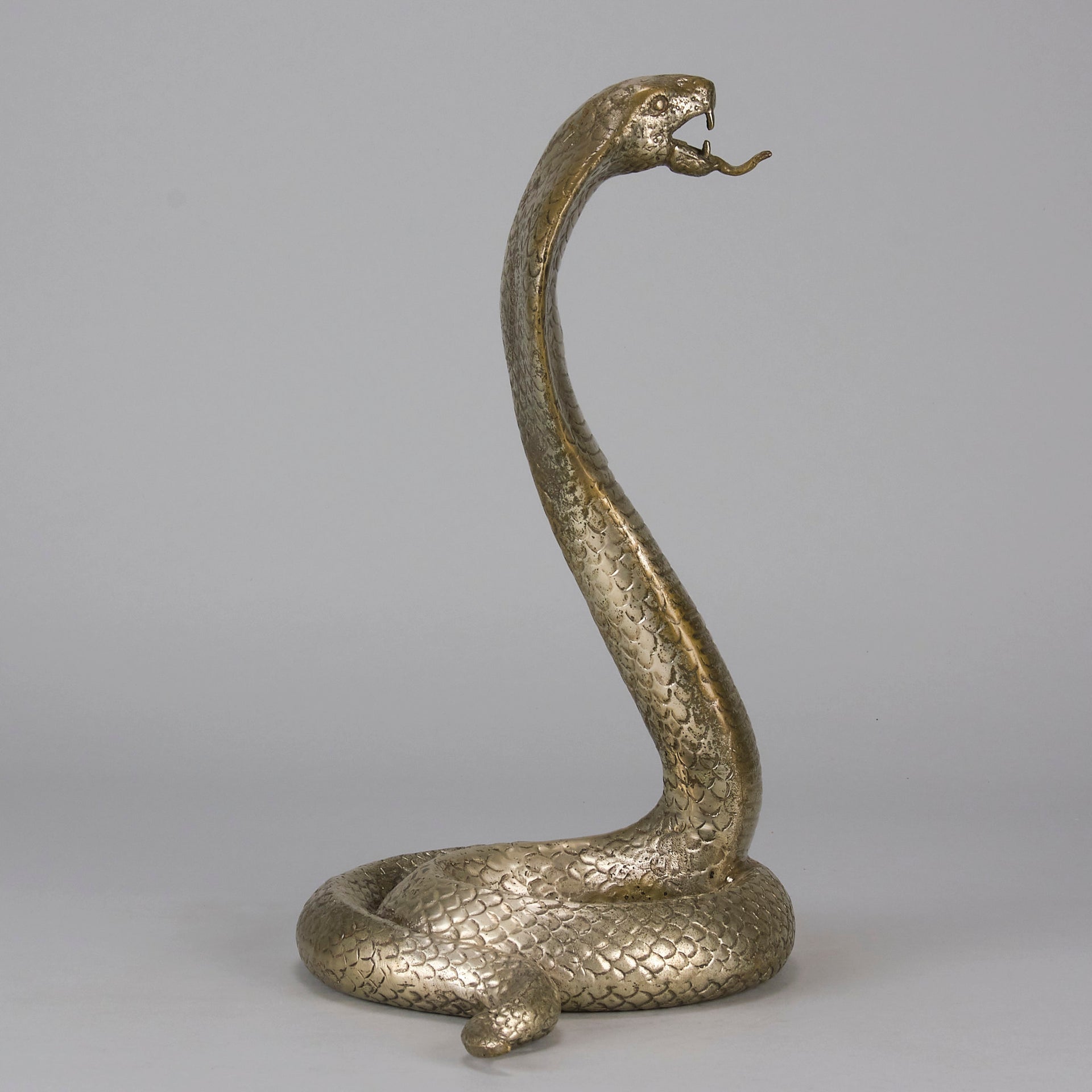 Italian Bronze - Rearing Snake - Hickmet Fine Arts 