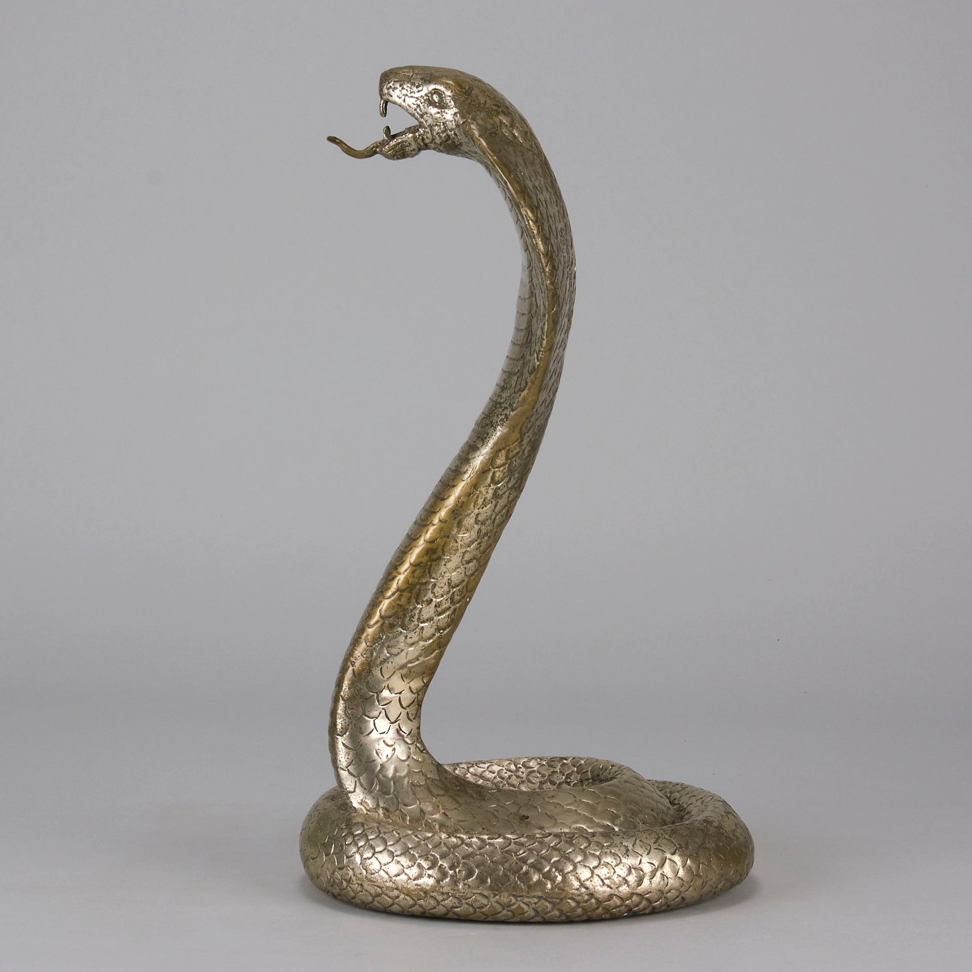 Italian Bronze - Rearing Snake - Hickmet Fine Arts 