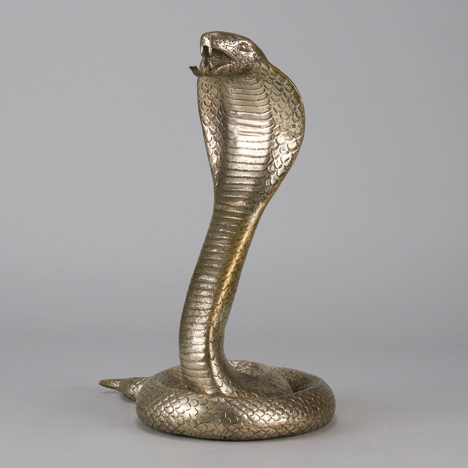 Italian Bronze - Rearing Snake - Hickmet Fine Arts 