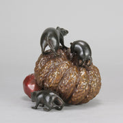 "Rats Eating Pumpkin" by Itsumin Okimono -  Hickmet Fine Arts 