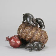 "Rats Eating Pumpkin" by Itsumin Okimono -  Hickmet Fine Arts 