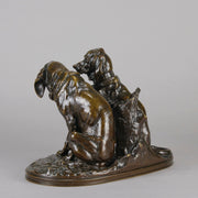 Hound Family - Animalier Alfred Jacquemart Bronze - Hickmet Fine Arts