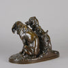 Hound Family - Animalier Alfred Jacquemart Bronze - Hickmet Fine Arts