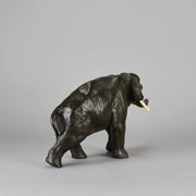Japanese Bronze Bull Elephant - Antique Bronze - Hickmet Fine Arts