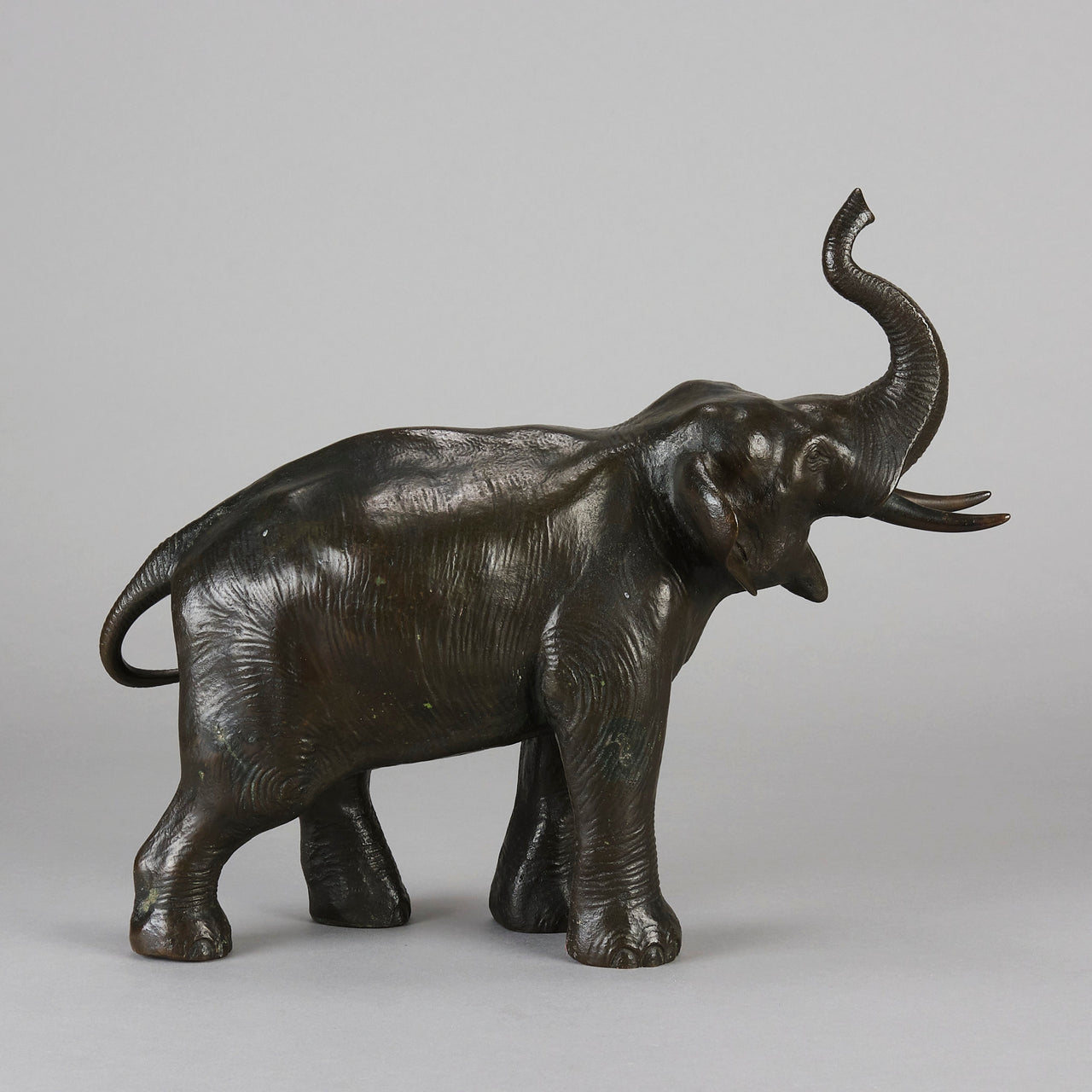Japanese Bronze Elephant - Antique Bronze - Hickmet Fine Arts