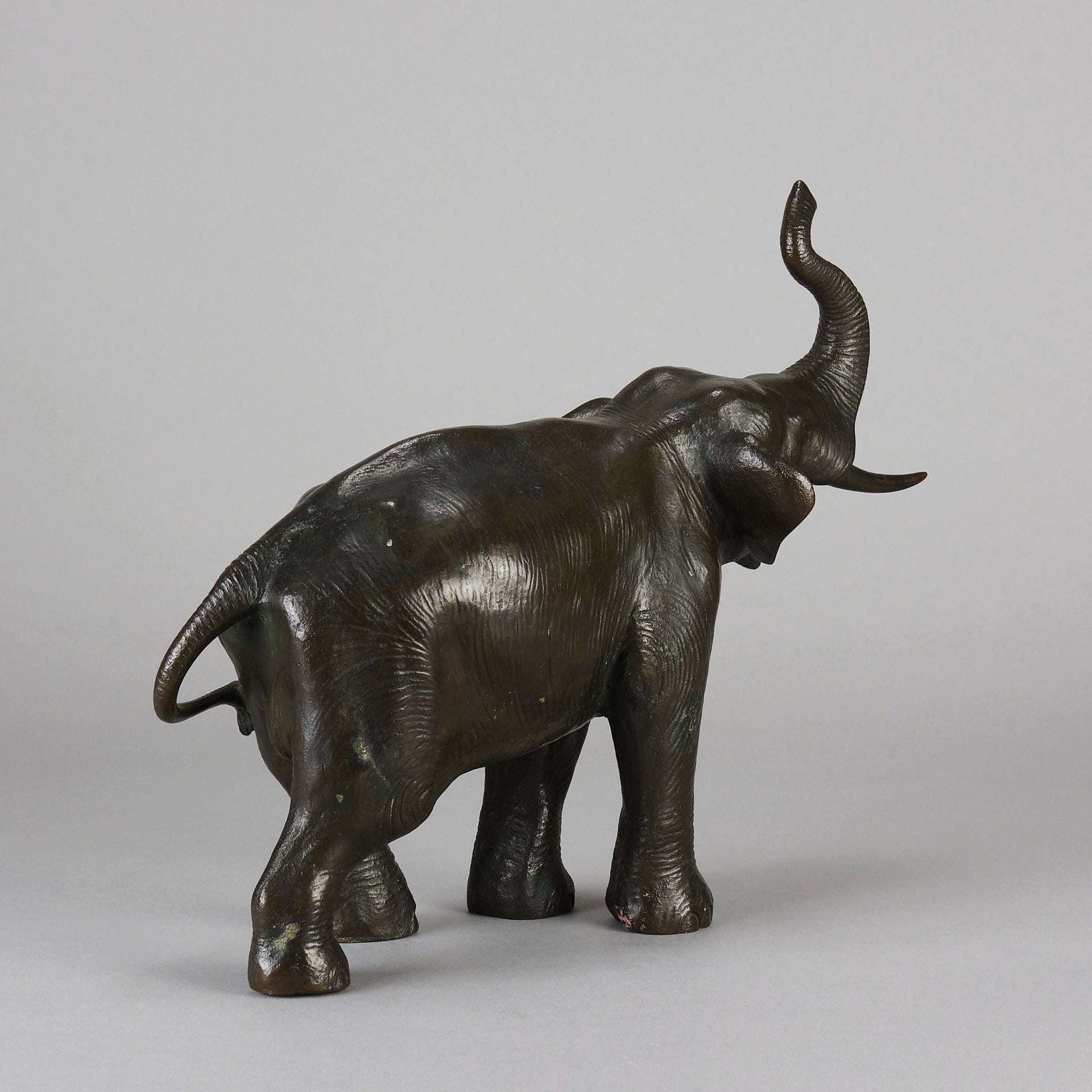 Japanese Bronze Elephant - Antique Bronze - Hickmet Fine Arts